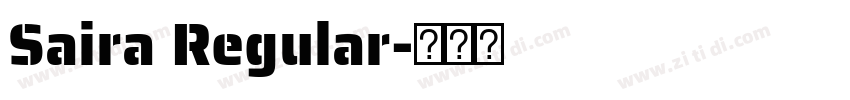 Saira Regular字体转换